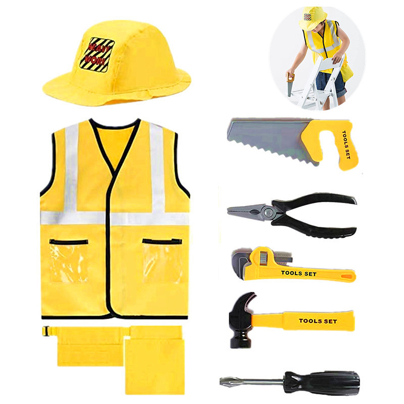 Tools Workshop Kids - 3-6Y Kids Construction Worker Costume Toddler