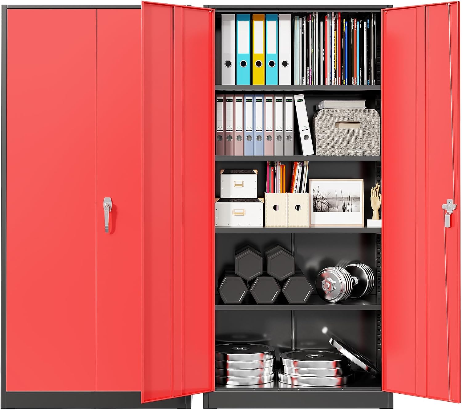 Tools In Metal Workshop - Heavy Duty Metal Garage Storage Cabinet,