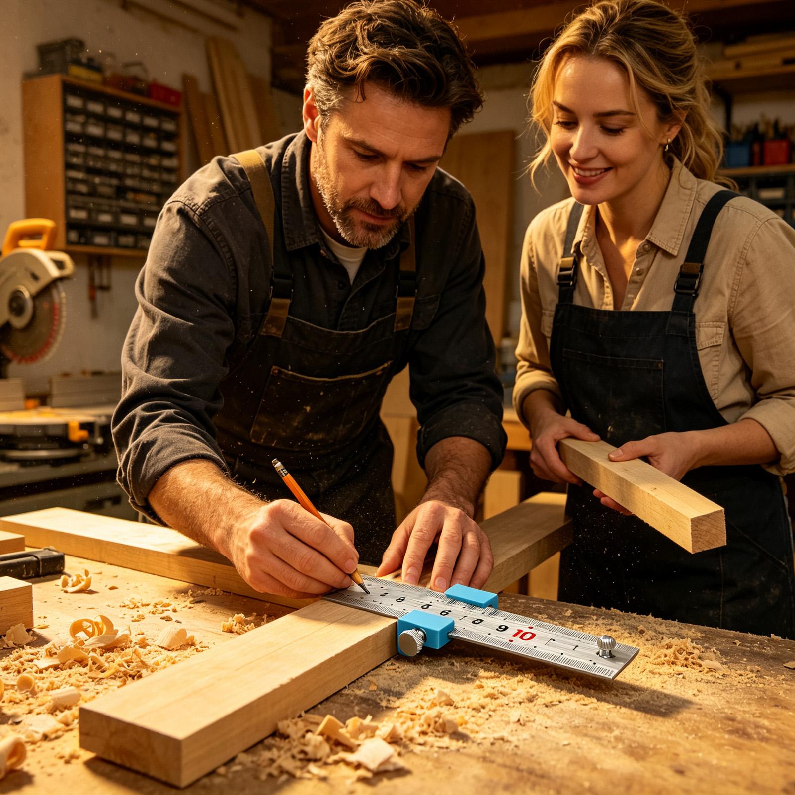 Tools For Woodworking Workshop - Carpentry Tools Carpentry Ruler Measuring Scribing