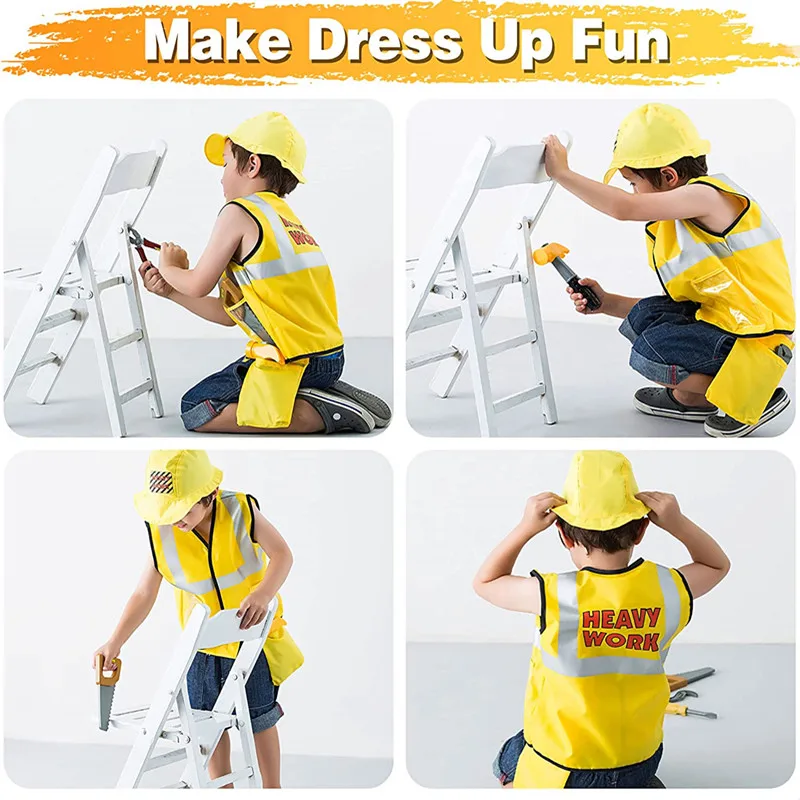3-6Y Kids Construction Worker  - Tools Workshop Kids review and price