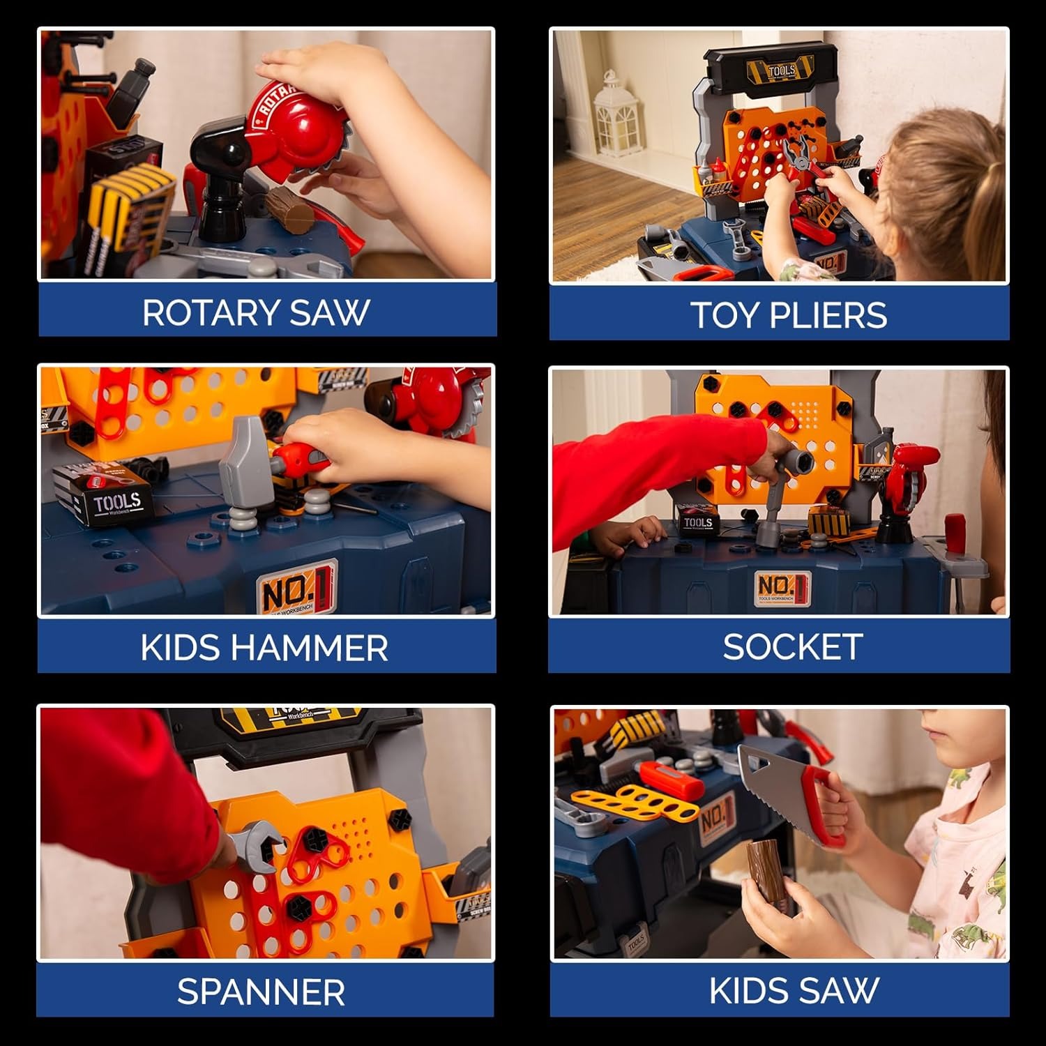 65PCS Kids Tool Bench Set Pret - Tools Workshop Kids review and price