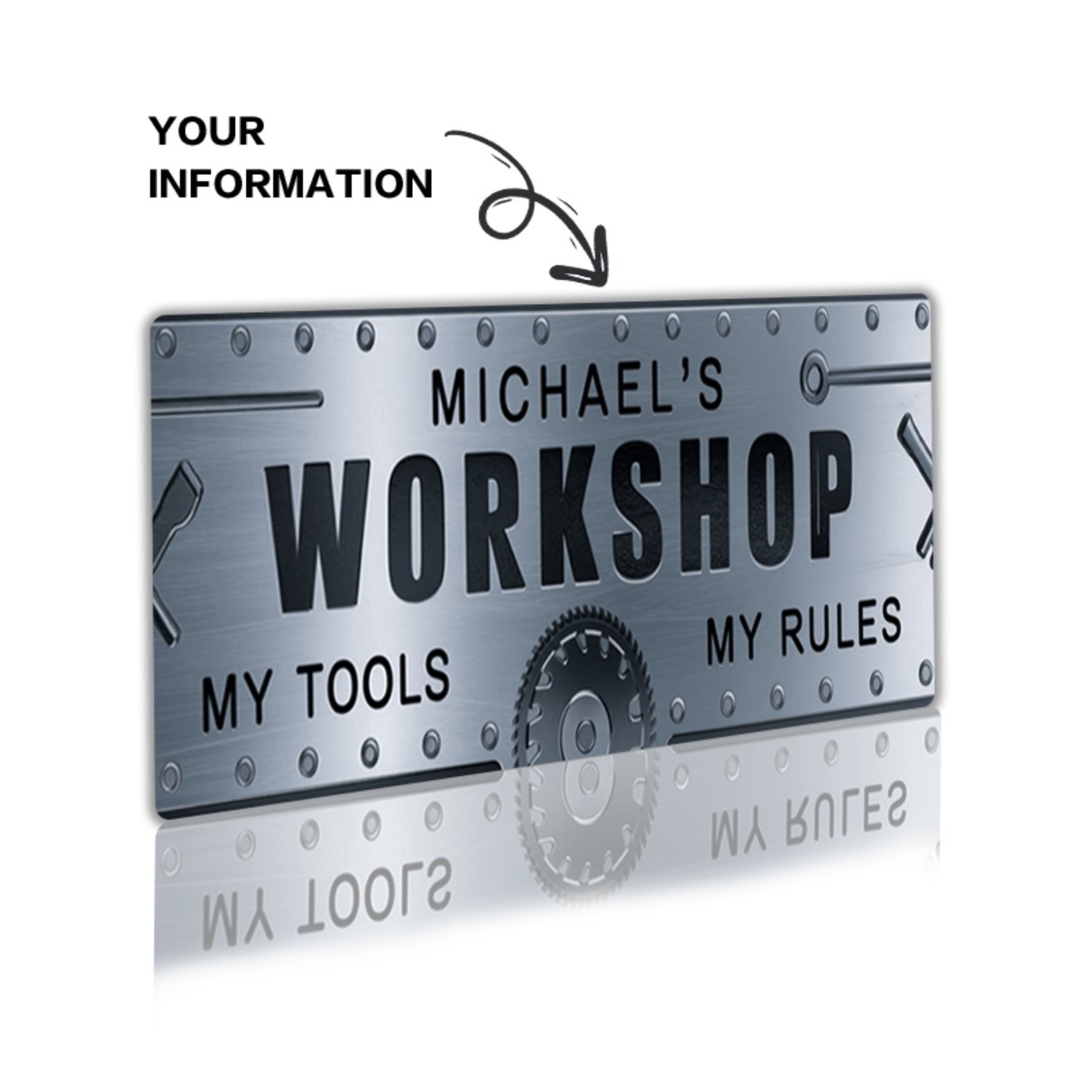 Personalized Name Workshop Alu - Tools Name In Workshop review and price