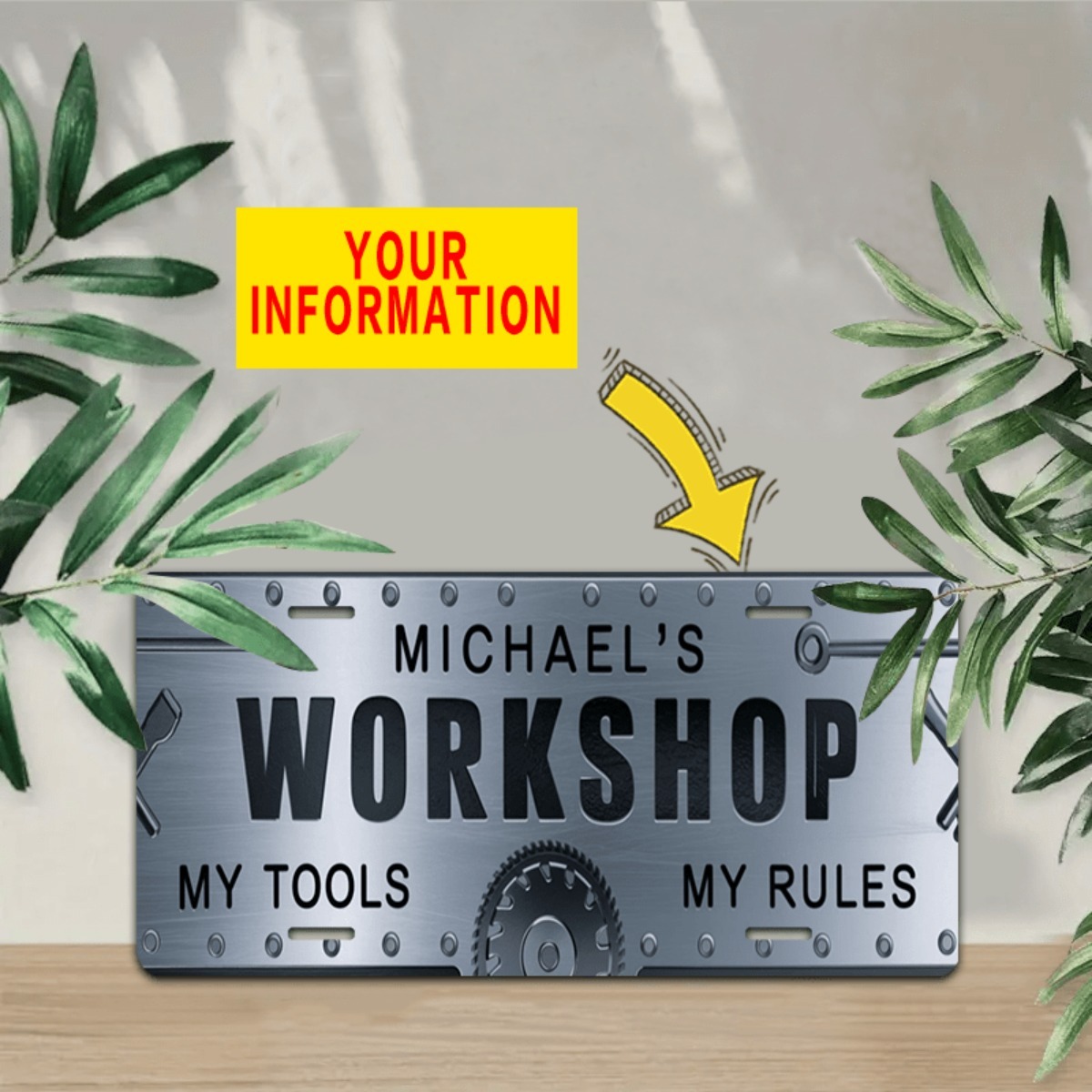 Personalized Name Workshop Alu - Tools Name In Workshop review and price