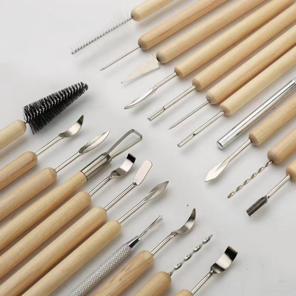 1SET Pottery Clay Sculpting Mo - Chisel Set Wood review and price