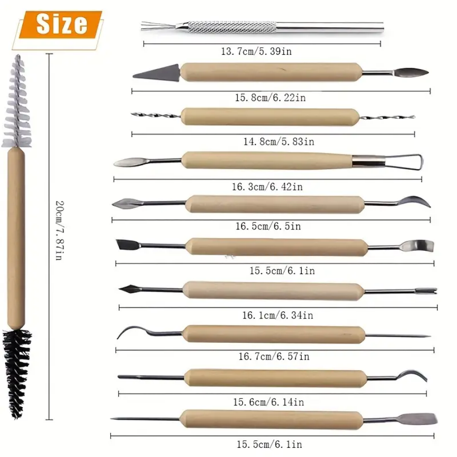 1SET Pottery Clay Sculpting Mo - Chisel Set Wood review and price