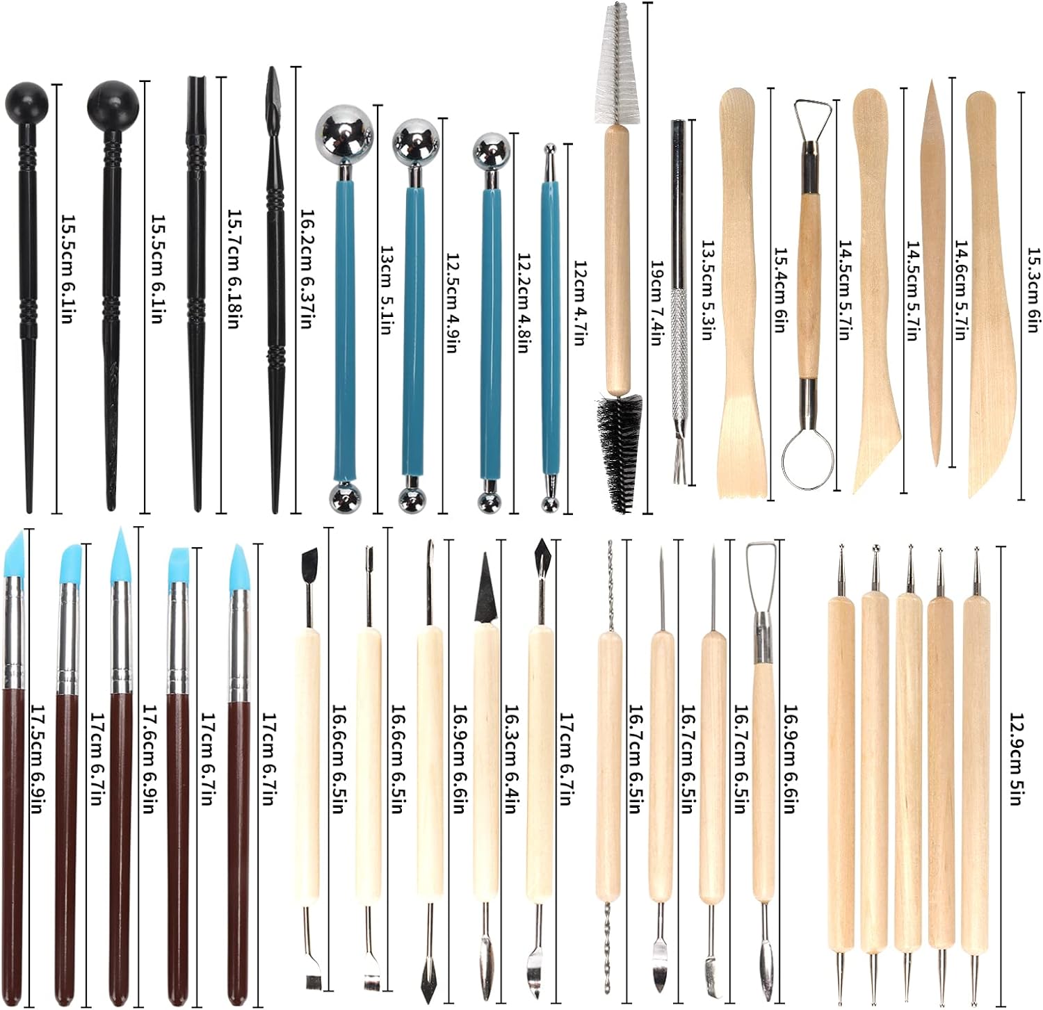 Pottery Clay Sculpting Tools K - Chisel Set Wood review and price