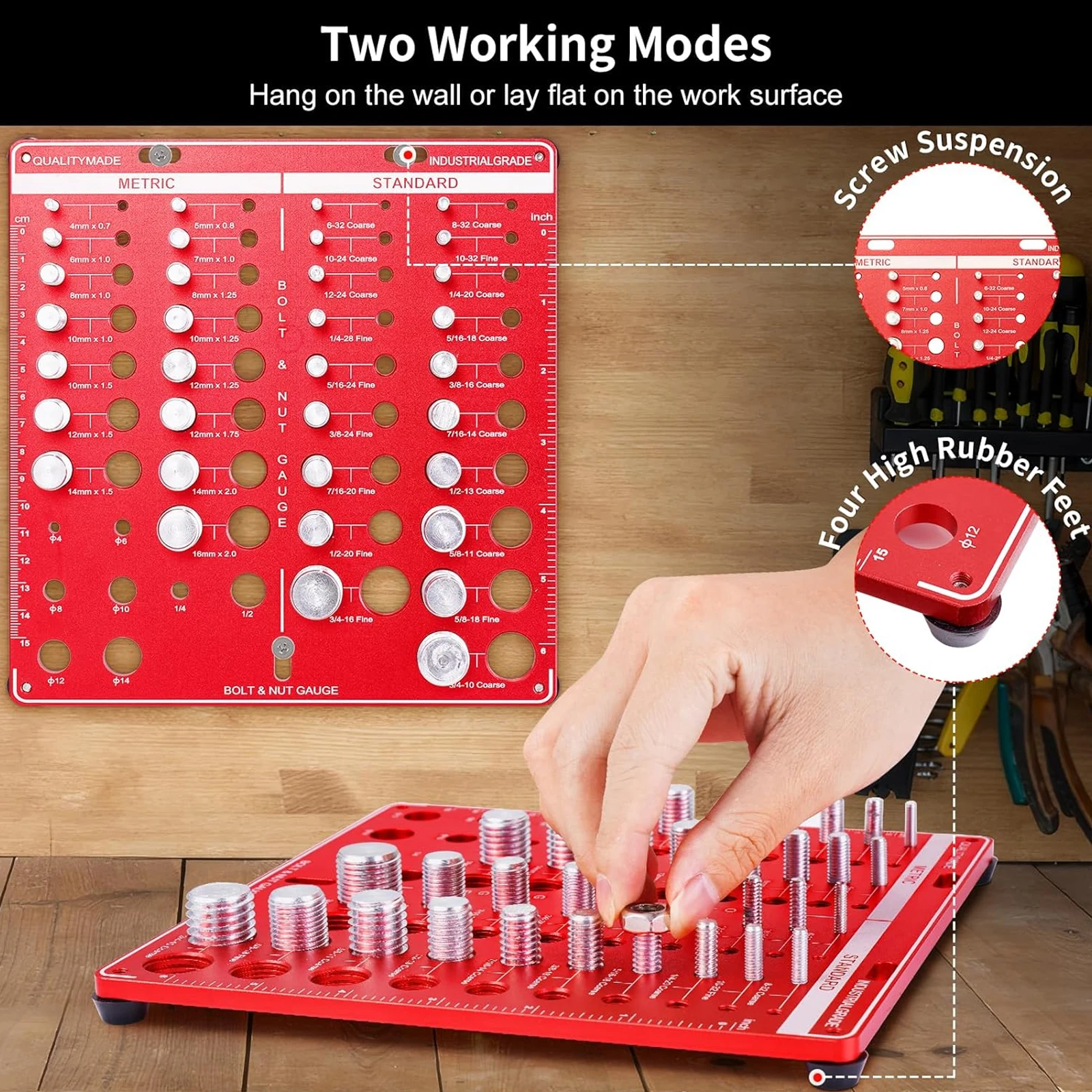 Nut and Bolt Thread Gauge Set  - Tools For Woodworking Workshop review and price