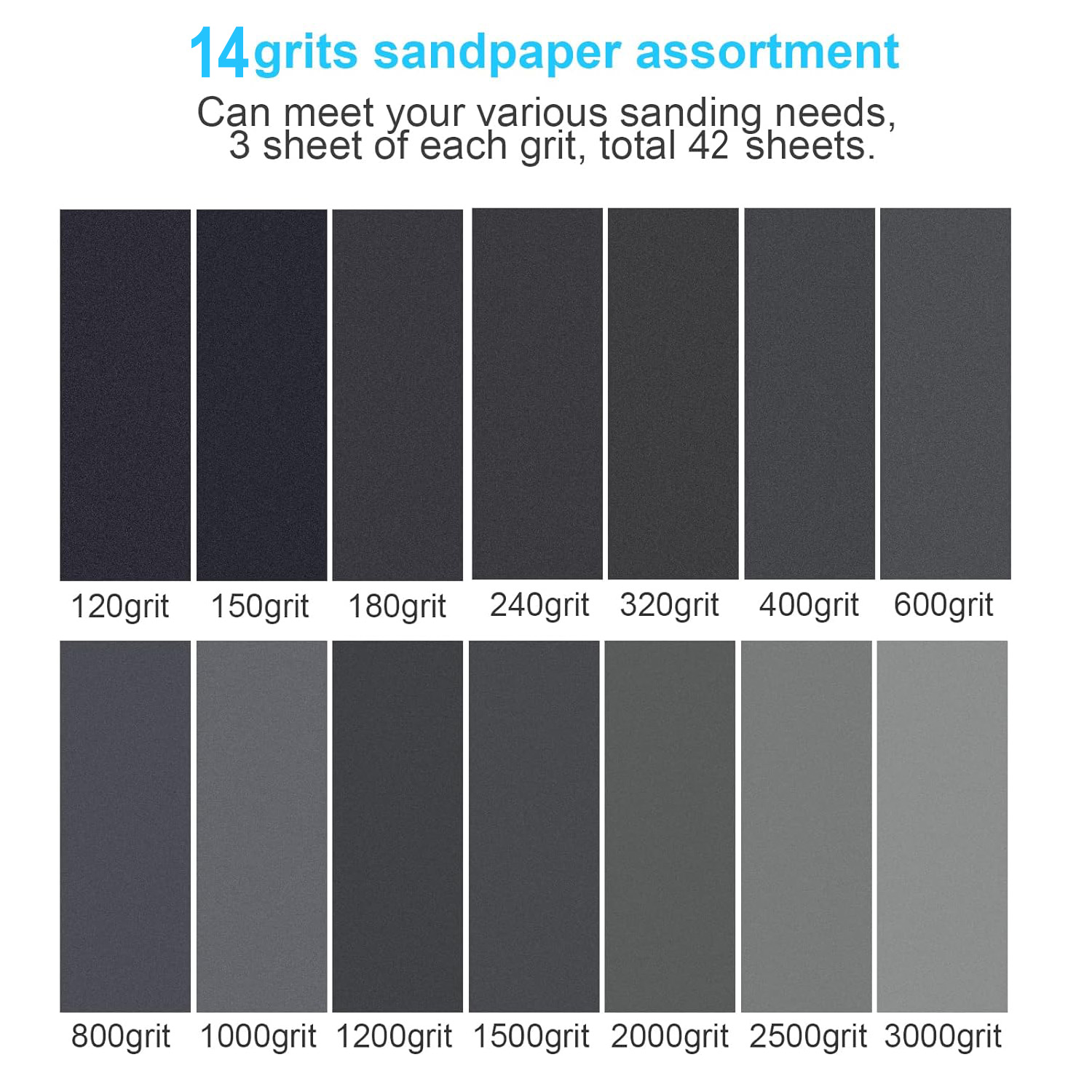 42Pcs Dry Wet Sandpaper Set, 1 - Chisel Set Wood review and price