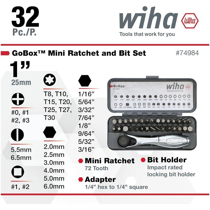 WIHA 74984 GoBox Drill Bit Set - Tools Vn review and price