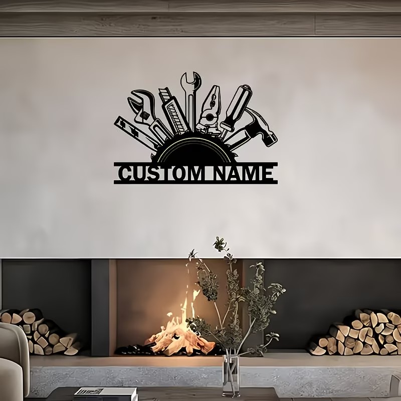 Custom Metal Tool Wall Art - P - Tools Name In Workshop review and price