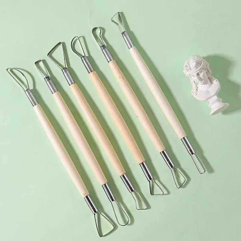 6PCS wooden handle wax pottery - Chisel Set Wood review and price