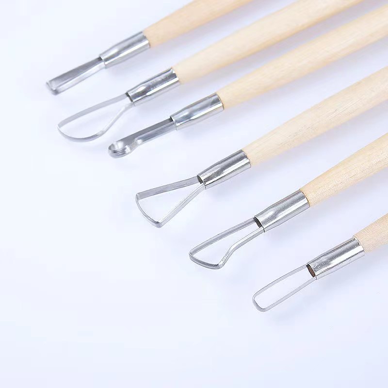 6PCS wooden handle wax pottery - Chisel Set Wood review and price